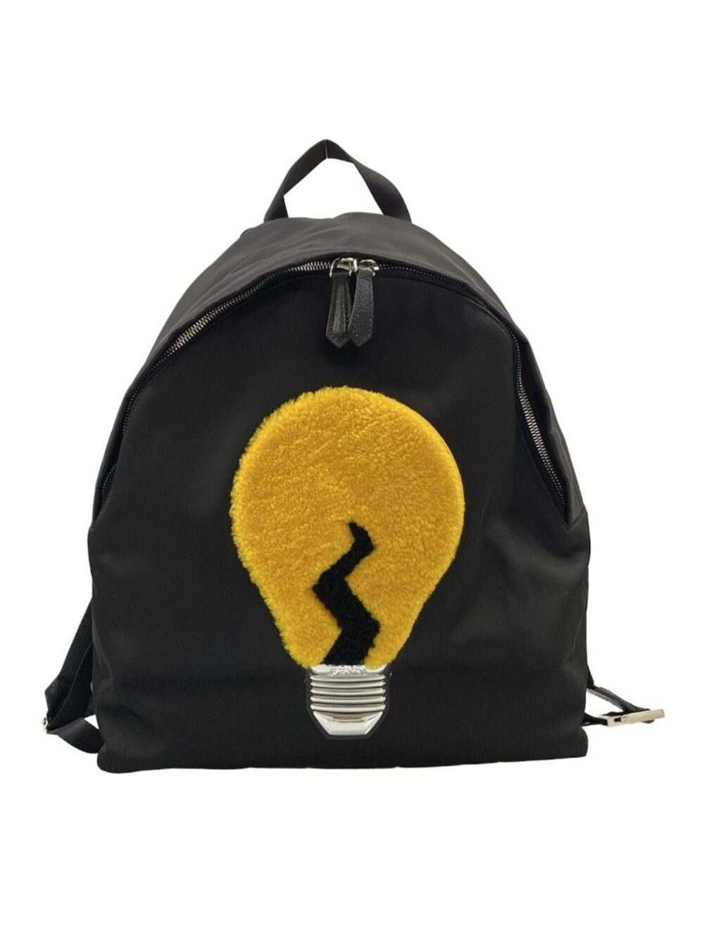 Fendi Backpack Black Yellow Silver Light Bulb